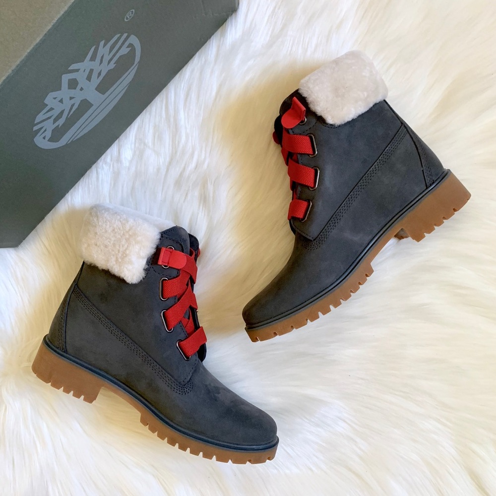 Timberland Jayne 6” WP Convenience Dark Grey Boots - Picture 2 of 7